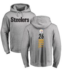 NFL Nike Pittsburgh Steelers #26 Le'Veon Bell Ash Backer Pullover Hoodie