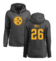 NFL Women's Nike Pittsburgh Steelers #26 Le'Veon Bell Ash One Color Pullover Hoodie