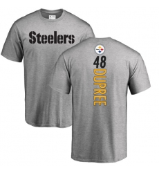 NFL Nike Pittsburgh Steelers #48 Bud Dupree Ash Backer T-Shirt