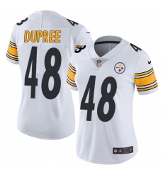 Women's Nike Pittsburgh Steelers #48 Bud Dupree Elite White NFL Jersey