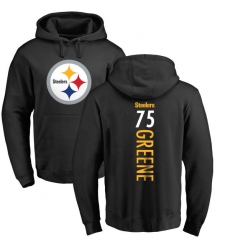 NFL Nike Pittsburgh Steelers #75 Joe Greene Black Backer Pullover Hoodie