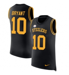 Men's Nike Pittsburgh Steelers #10 Martavis Bryant Limited Black Rush Player Name & Number Tank Top NFL Jersey