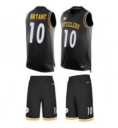 Men's Nike Pittsburgh Steelers #10 Martavis Bryant Limited Black Tank Top Suit NFL Jersey