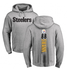 NFL Nike Pittsburgh Steelers #88 Lynn Swann Ash Backer Pullover Hoodie