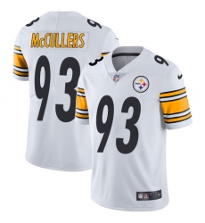 Youth Nike Pittsburgh Steelers #93 Dan McCullers White Vapor Untouchable Limited Player NFL Jersey