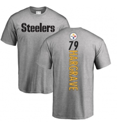 NFL Nike Pittsburgh Steelers #79 Javon Hargrave Ash Backer T-Shirt