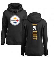 NFL Women's Nike Pittsburgh Steelers #91 Stephon Tuitt Black Backer Pullover Hoodie