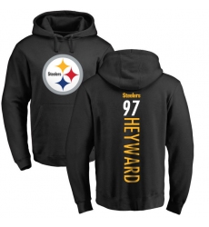 NFL Nike Pittsburgh Steelers #97 Cameron Heyward Black Backer Pullover Hoodie