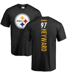 NFL Nike Pittsburgh Steelers #97 Cameron Heyward Black Backer T-Shirt