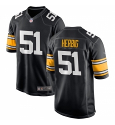 Men's Pittsburgh Steelers #51 Nick Herbig Black F U S E Vapor Untouchable Limited Football Stitched Jersey Men's Pittsburgh Steelers #51 Nick Herbig Black F U S E Vapor Untouchable Limited Football Stitched Jersey