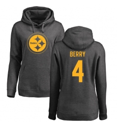 NFL Women's Nike Pittsburgh Steelers #4 Jordan Berry Ash One Color Pullover Hoodie