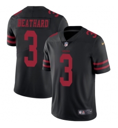 Men's Nike San Francisco 49ers #3 C. J. Beathard Black Vapor Untouchable Limited Player NFL Jersey