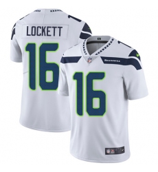Youth Nike Seattle Seahawks #16 Tyler Lockett White Vapor Untouchable Limited Player NFL Jersey