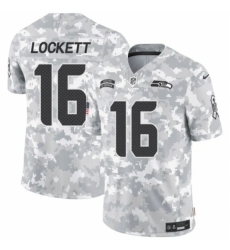 Youth Seattle Seahawks #16 Tyler Lockett 2024 F U S E Arctic Camo Salute To Service Limited Stitched Football Jersey