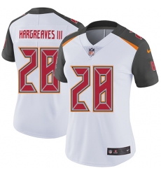 Women's Nike Tampa Bay Buccaneers #28 Vernon Hargreaves III White Vapor Untouchable Limited Player NFL Jersey