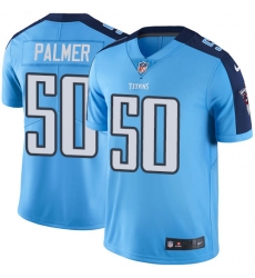 Men's Nike Tennessee Titans #50 Nate Palmer Light Blue Team Color Vapor Untouchable Limited Player NFL Jersey