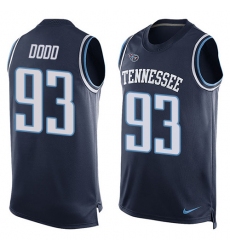 Men's Nike Tennessee Titans #93 Kevin Dodd Limited Navy Blue Player Name & Number Tank Top NFL Jersey