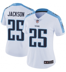 Women's Nike Tennessee Titans #25 Adoree' Jackson White Vapor Untouchable Limited Player NFL Jersey
