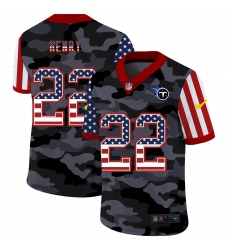 Men's Tennessee Titans #22 Derrick Henry Camo Flag Nike Limited Jersey