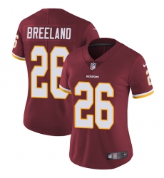 Women's Nike Washington Redskins #26 Bashaud Breeland Burgundy Red Team Color Vapor Untouchable Limited Player NFL Jersey