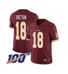 Youth Washington Redskins #18 Josh Doctson Burgundy Red Team Color Vapor Untouchable Limited Player 100th Season Football Jersey