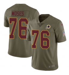 Men's Nike Washington Redskins #76 Morgan Moses Limited Olive 2017 Salute to Service NFL Jersey