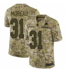 Youth Nike Washington Redskins #31 Fabian Moreau Limited Camo 2018 Salute to Service NFL Jersey