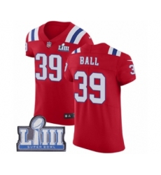 Men's Nike New England Patriots #39 Montee Ball Red Alternate Vapor Untouchable Elite Player Super Bowl LIII Bound NFL Jersey