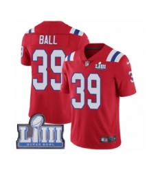 Youth Nike New England Patriots #39 Montee Ball Red Alternate Vapor Untouchable Limited Player Super Bowl LIII Bound NFL Jersey