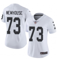Women's Nike Oakland Raiders #73 Marshall Newhouse White Vapor Untouchable Limited Player NFL Jersey