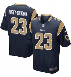 Men's Nike Los Angeles Rams #23 Nickell Robey-Coleman Game Navy Blue Team Color NFL Jersey