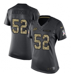 Women's Nike Washington Redskins #52 Ryan Anderson Limited Black 2016 Salute to Service NFL Jersey