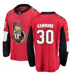Youth Ottawa Senators #30 Andrew Hammond Fanatics Branded Red Home Breakaway NHL Jersey
