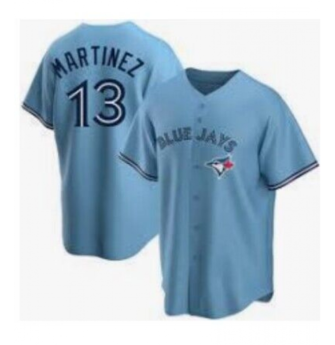 Men's Toronto Blue Jays #13 Martinez Nike Powder Blue Alternate Replica Player Name Jersey