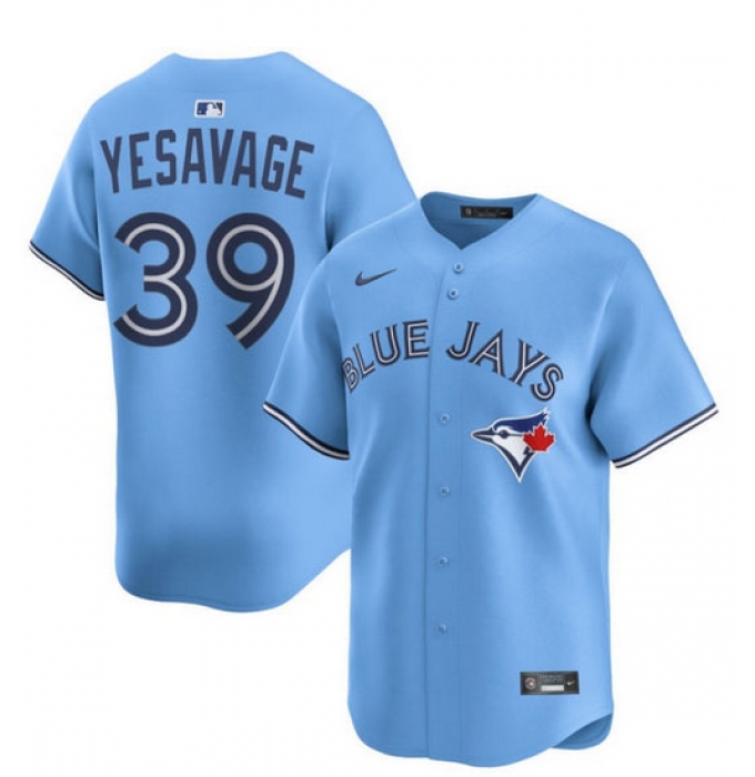 Men's Toronto Blue Jays #39 Trey Yesavage Powder Blue MLB Baseball Player Jersey