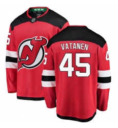 Men's New Jersey Devils #45 Sami Vatanen Fanatics Branded Red Home Breakaway NHL Jersey