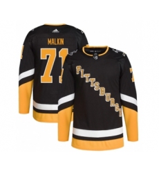 Men's Pittsburgh Penguins #71 Evgeni Malkin 2021-2022 Black Stitched Jersey