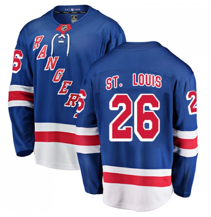 Youth New York Rangers #26 Martin St. Louis Fanatics Branded Royal Blue Home Breakaway NHL Jersey