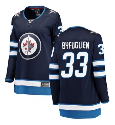 Women's Winnipeg Jets #33 Dustin Byfuglien Fanatics Branded Navy Blue Home Breakaway NHL Jersey