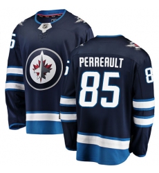 Men's Winnipeg Jets #85 Mathieu Perreault Fanatics Branded Navy Blue Home Breakaway NHL Jersey