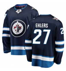 Youth Winnipeg Jets #27 Nikolaj Ehlers Fanatics Branded Navy Blue Home Breakaway NHL Jersey