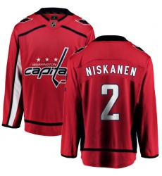 Men's Washington Capitals #2 Matt Niskanen Fanatics Branded Red Home Breakaway NHL Jersey