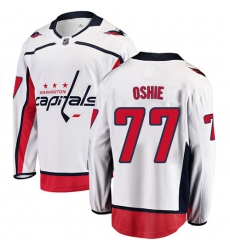 Men's Washington Capitals #77 T.J. Oshie Fanatics Branded White Away Breakaway NHL Jersey