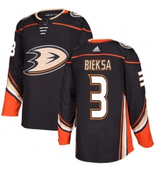 Youth Adidas Anaheim Ducks #3 Kevin Bieksa Authentic Black Home NHL Jersey