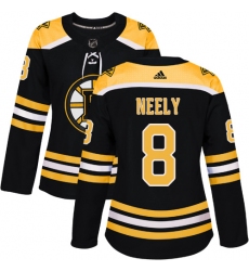 Women's Adidas Boston Bruins #8 Cam Neely Premier Black Home NHL Jersey