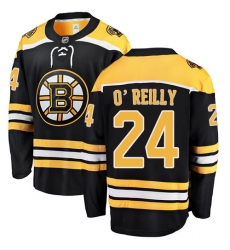 Men's Boston Bruins #24 Terry O'Reilly Authentic Black Home Fanatics Branded Breakaway NHL Jersey