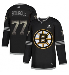 Men's Adidas Boston Bruins #77 Ray Bourque Black Authentic Classic Stitched NHL Jersey