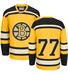 Men's CCM Boston Bruins #77 Ray Bourque Premier Gold Throwback NHL Jersey