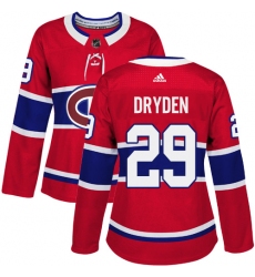 Women's Adidas Montreal Canadiens #29 Ken Dryden Premier Red Home NHL Jersey