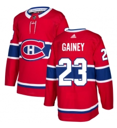 Youth Adidas Montreal Canadiens #23 Bob Gainey Authentic Red Home NHL Jersey